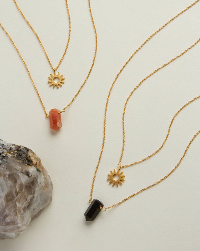Sunstone Necklace Set