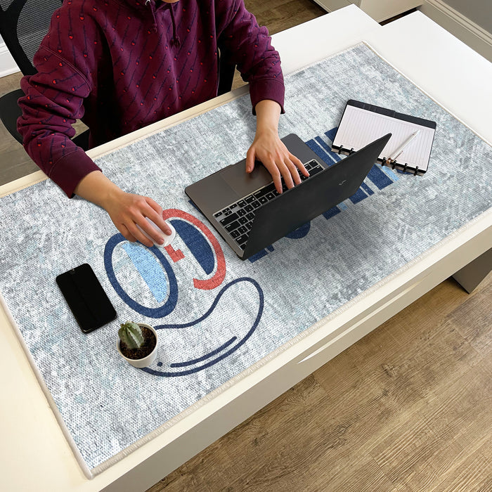 Sussexhome Chicago Design Large Mouse Pad for Desk - Cotton Mousepad for Desktop, Table, Office Desk Pad- 24" x 44"