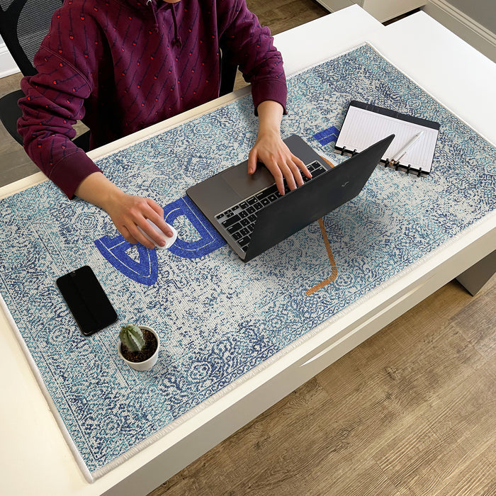 Sussexhome Florida Design Large Mouse Pad for Desk - Cotton Mousepad for Desktop, Table, Office Desk Pad- 24" x 44"