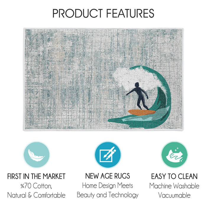 Sussexhome Miami Design Large Mouse Pad for Desk - Cotton Mousepad for Desktop, Table, Office Desk Pad- 20" x 31.5"