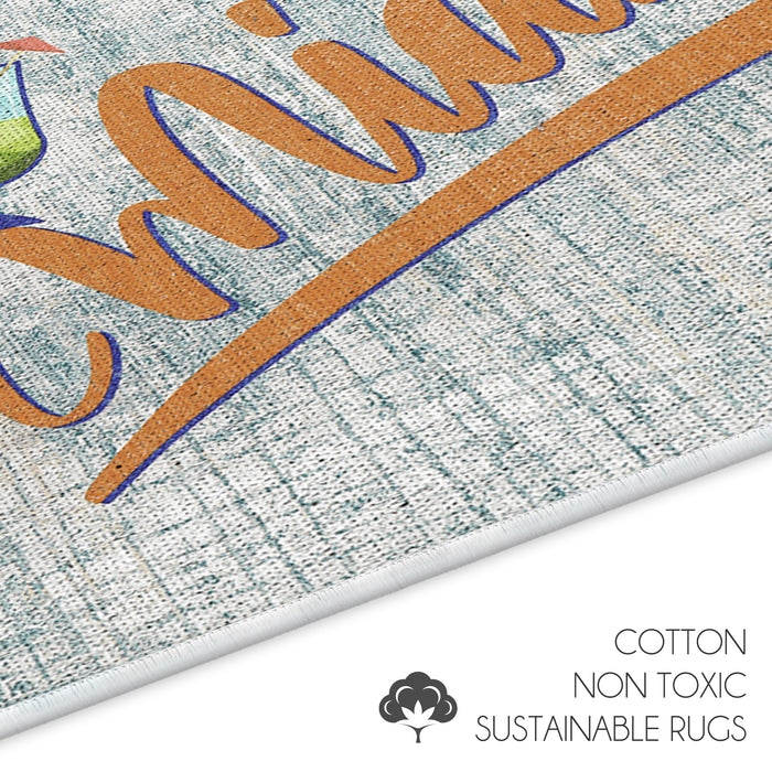 Sussexhome Miami Design Large Mouse Pad for Desk - Cotton Mousepad for Desktop, Table, Office Desk Pad- 24" x 44"
