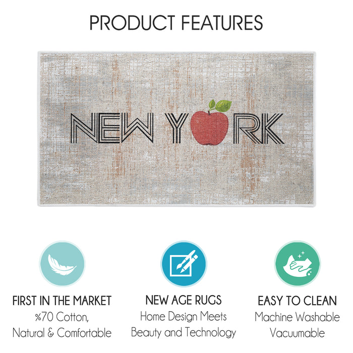 Sussexhome New York Design Large Mouse Pad for Desk - Cotton Mousepad for Desktop, Table, Office Desk Pad- 24" x 44"