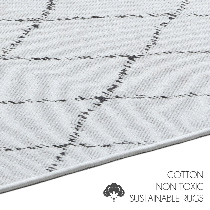 SussexHome Pets Ultra-Thin Cat and Dog Litter Mat for Litter Box - Washable Soft Natural Cotton - Slip Resistant