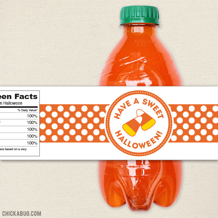 "Sweet Halloween" Drink Labels