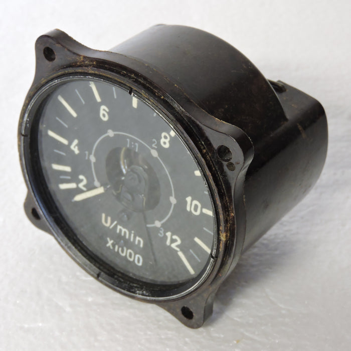 Tachometer, Electrical, 12,000 RPM, Luftwaffe Fl.20266 Drehzahlanzeiger