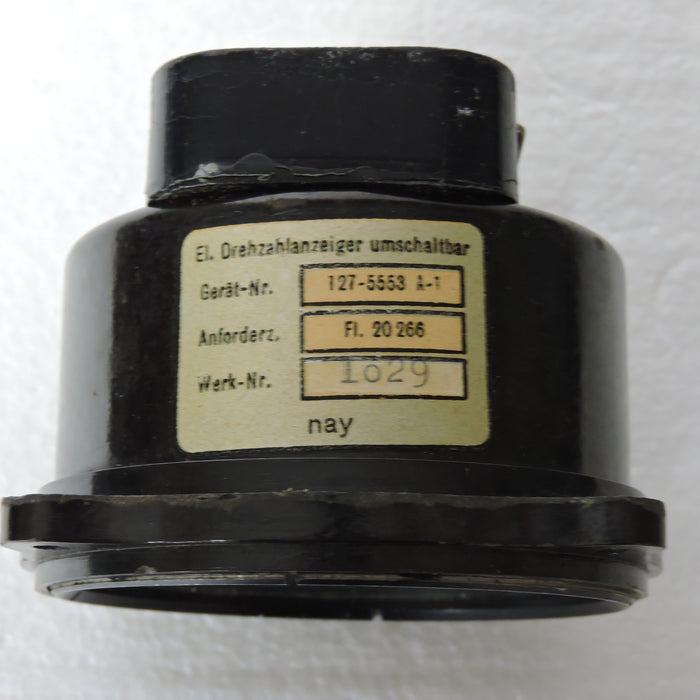 Tachometer, Electrical, 12,000 RPM, Luftwaffe Fl.20266 Drehzahlanzeiger