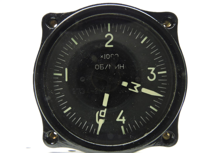 Tachometer, Helicopter, USSR 0-4000 RPM