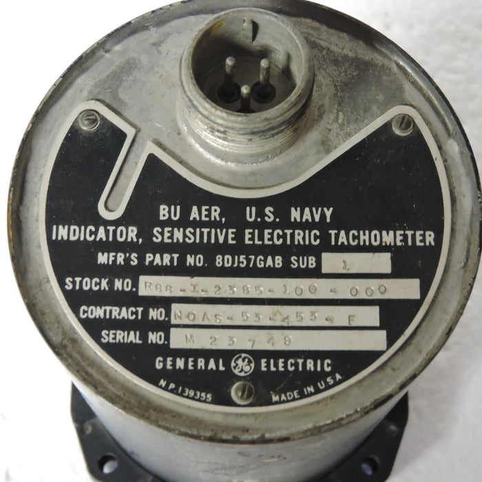 Tachometer, Sensitive, Electric, US Navy, 88-I-2385-100 AD Skyraider