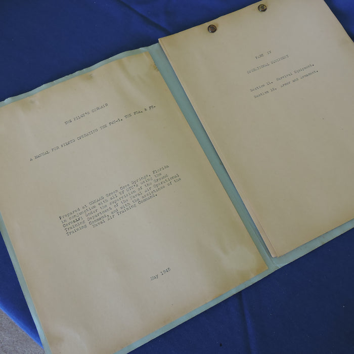 The Pilot's Corsair, Part IV, A Manual for Operating the F4U-1, F3A, & FG