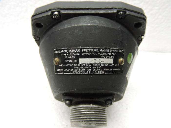 Torque Pressure Indicator, Dual Engine, AJ SAVAGE Bendix 2