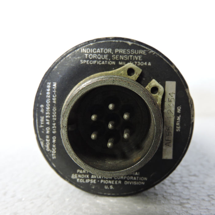 Torque Pressure Indicator US Gauge Type A-9 A-1H Skyraider, C-130 Hercules