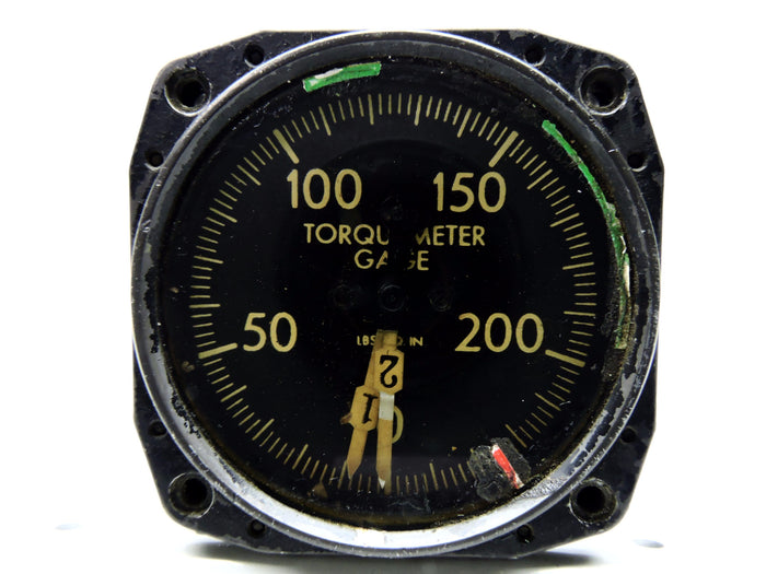 Torquemeter Gage / Indicator, Dual Engine, C-119 Boxcar 0-250 PSI