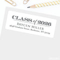 Traditional Class of 2026 Graduation Address Labels
