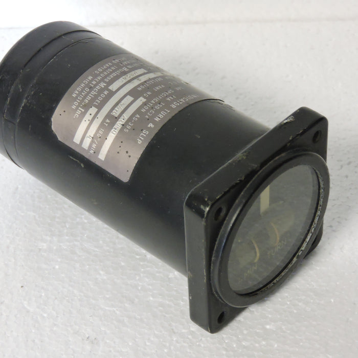 Turn and Bank Indicator, 4 Minute Turn, 2.5 inch, PN A1050