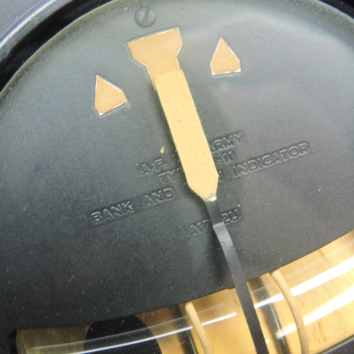 Turn and Bank Indicator Type A-11, AN5820-1 Air Force US Army, WWII, B-17, P-51, P-38