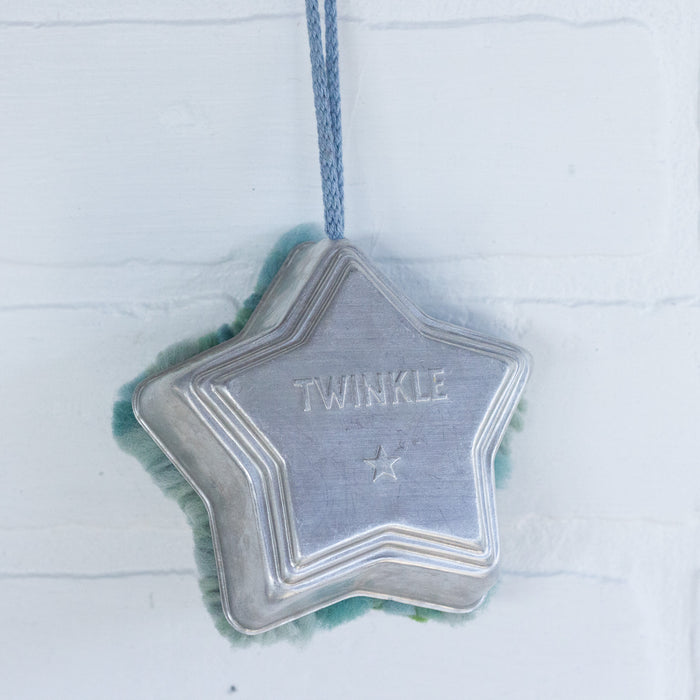 "Twinkle" Star Puff Ornament | Chartreuse + Green 2