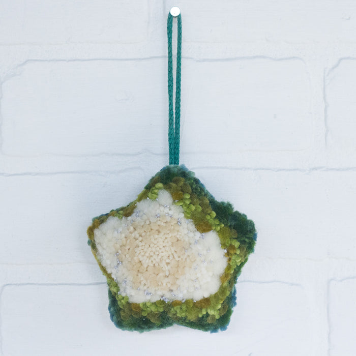 "Twinkle" Star Puff Ornament | Green 1
