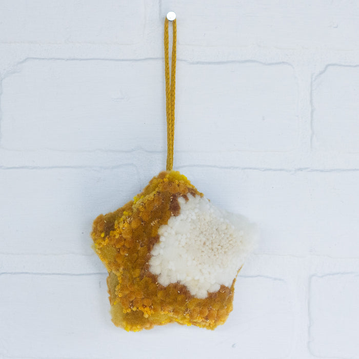 "Twinkle" Star Puff Ornament | Yellow 2