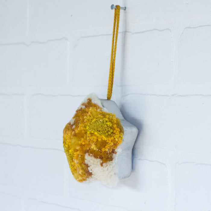 "Twinkle" Star Puff Ornament | Yellow 3