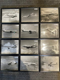 United Airlines Aircraft, Framed 8"x10" Photos, Set of 12