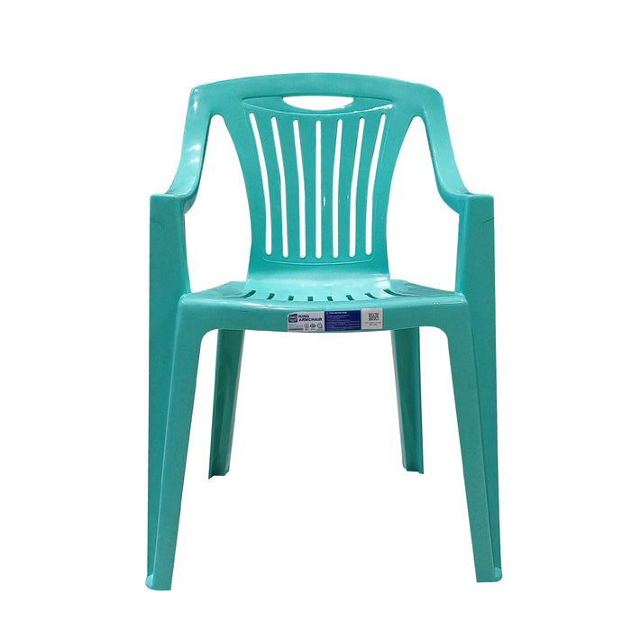 Uratex Monoblock King Armchair in white, front view
