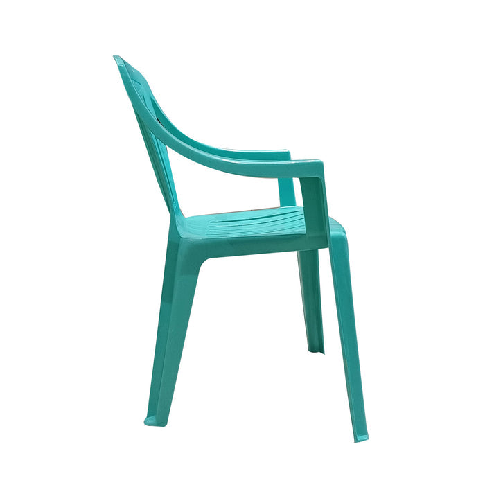 Uratex Monoblock King Armchair in green, right side view