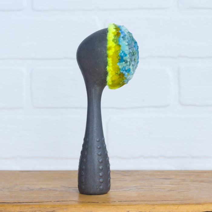 Vintage Ice Cream Scoop Puff: Blue + Neon