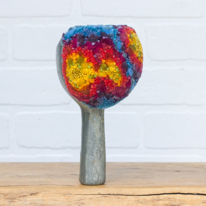 Vintage Ice Scraper/Scoop Puff Sculpture | Rainbow