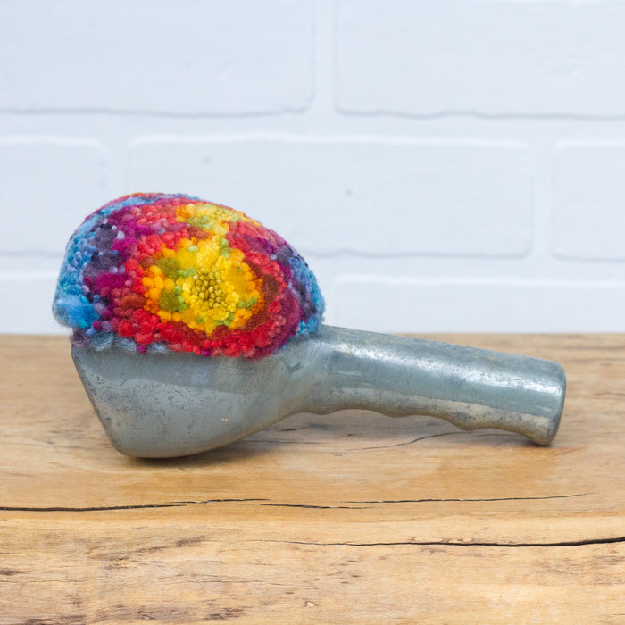 Vintage Ice Scraper/Scoop Puff Sculpture | Rainbow