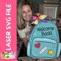 Welcome Back Bookbag SVG file (please read file description carefully)