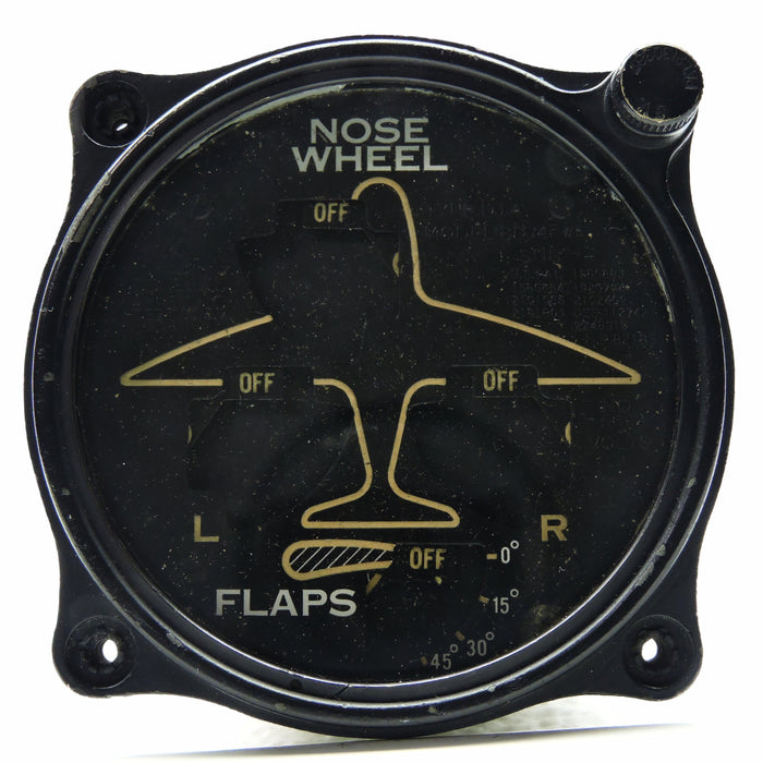 Wheel and Flap Position Indicator, 8DJ4PWE Lighted