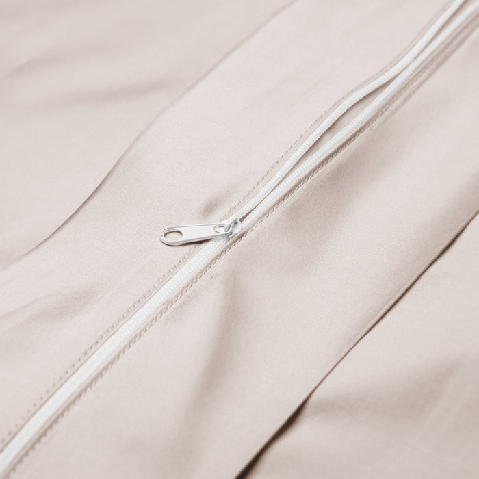 Close-up of the Wink Bed Linens Duvet Cover in gray